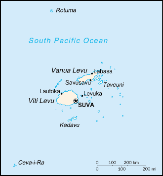 Fiji Map Fiji Map